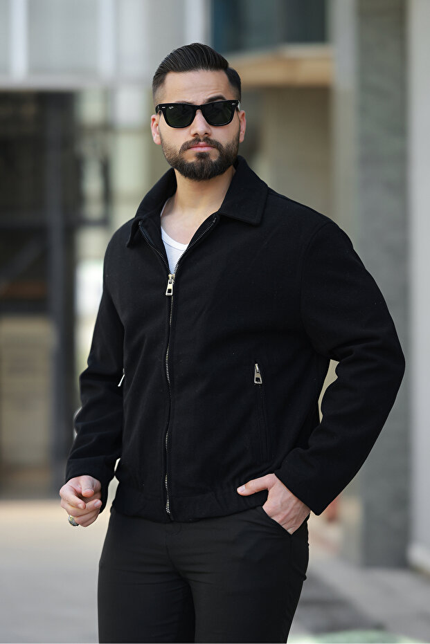 Men's Collared Spring Jacket - 4