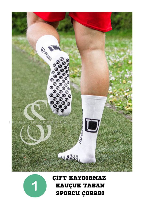 8'li Futbol Maç Kauçuk Taban Kaydırmaz Çoraplar&Tekmelik&Futbol Şortu&Çanta Sporcu Halısaha Seti - 2