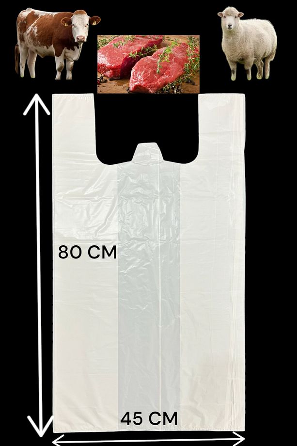 5'li 45X80 Kurban Poşeti Pay Poşeti Taşıma Poşeti dayanıklı poşet - 1