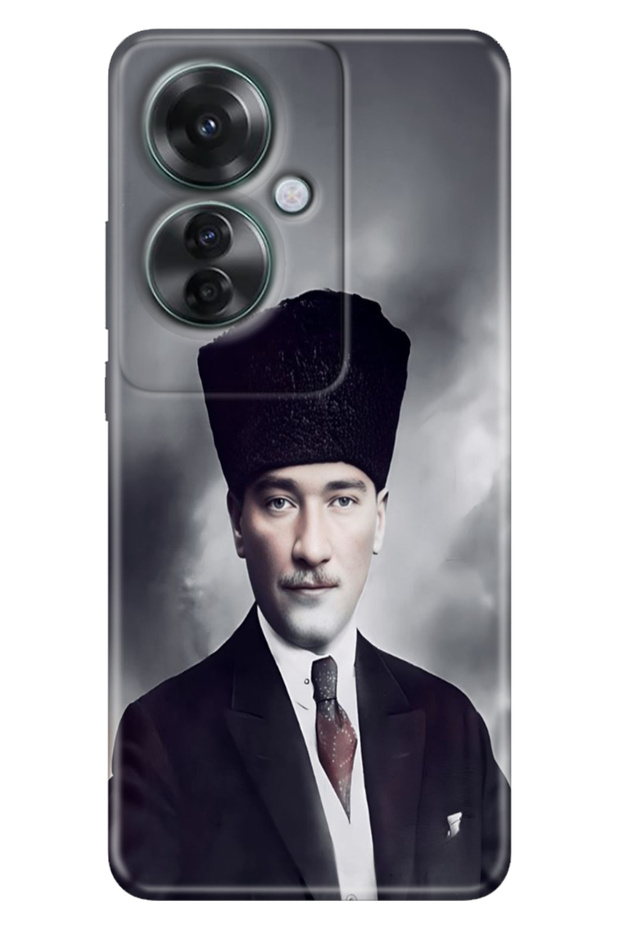 Oppo Reno 11 F 5g Case (Cph2603) Compatible Patterned Silicone Tpu Ataturk