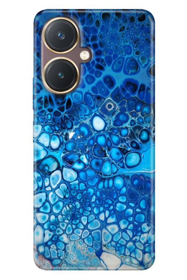 Vivo Y27 Case Colorful Tpu Uv Printed Patterned Silicone Deep Blue