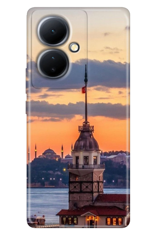 Cover Girls Tower for Vivo V29 Lite 5g Case Patterned Silicone Campaign