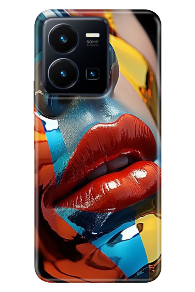 Vivo Y22S -Y35 Case Colorful Tpu Uv Printed Patterned Silicone Makeup