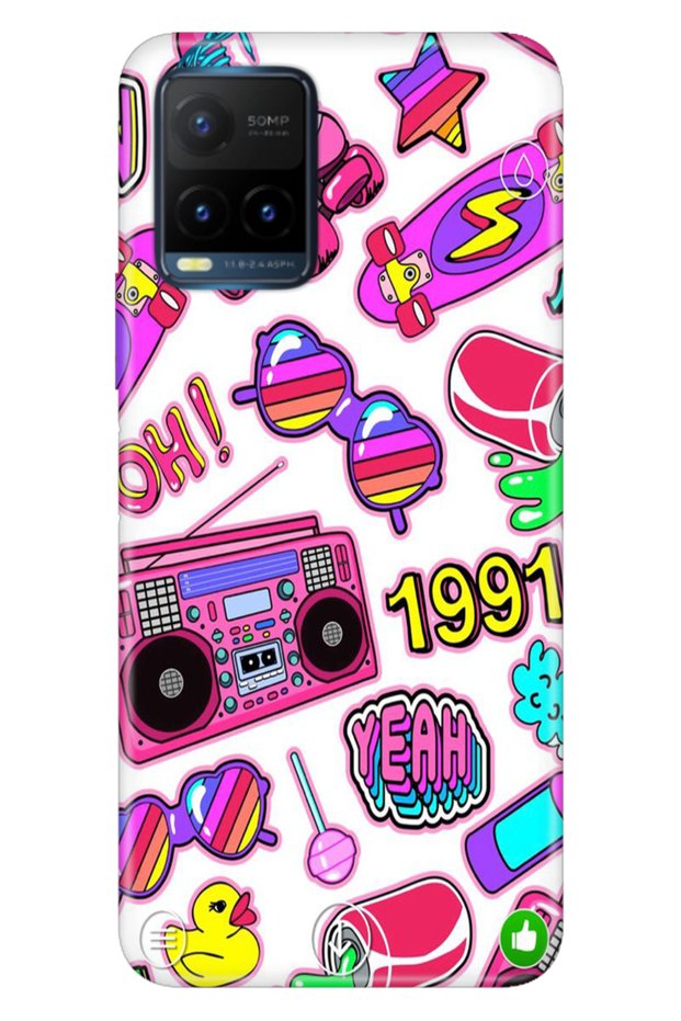 Vivo Y21S Case Colorful Tpu Uv Printed Patterned Silicone 90S