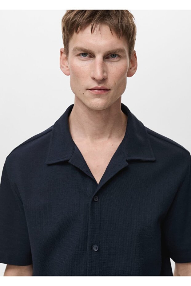 Kalıplı triko gömlek - 8