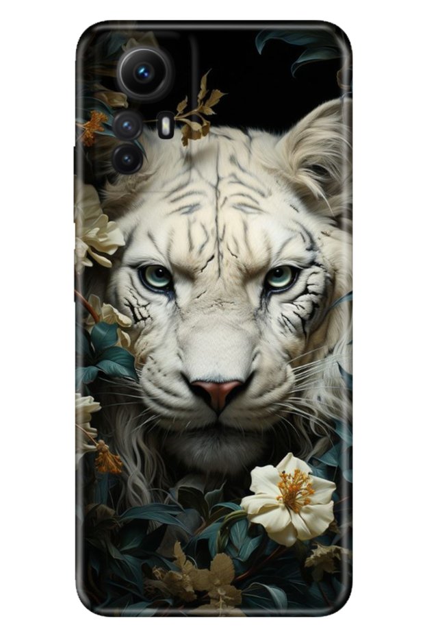 حافظة هاتف Xiaomi Redmi Note 12S مصنوعة من السيليكون بتصميم مطبوع ملون على شكل أسد