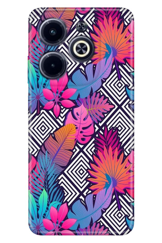 Infinix Hot 40I - Spark20 - 20C Case Themed B Printed Cover Botanical