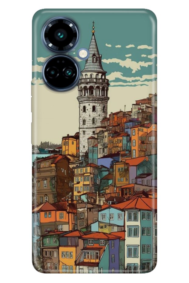 Tecno Camon 19 Pro Case Colorful Themed Patterned Tpu (Ci8N) Compatible Silicone Galata