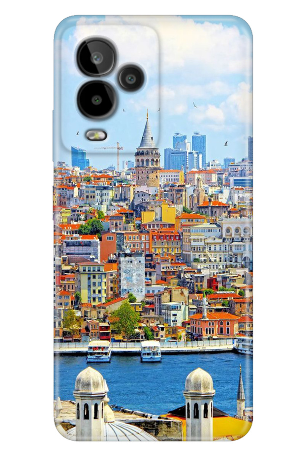 General Mobile Gm 24 Pro Case Patterned Flexible Silicone Themed Istanbul