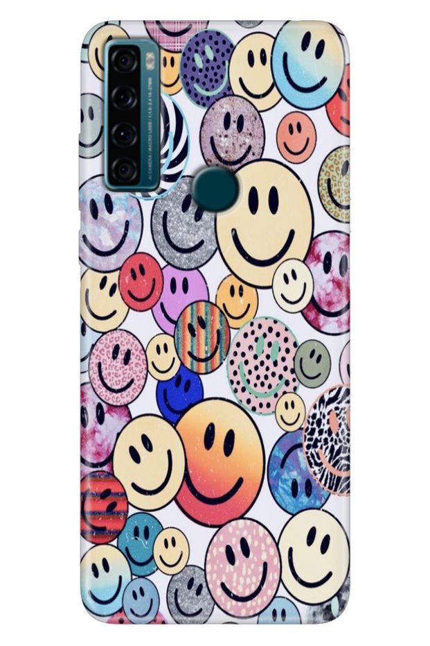 Tcl 20 Se Case Printed Silicone Colorful Illustrated Back Cover Emojix