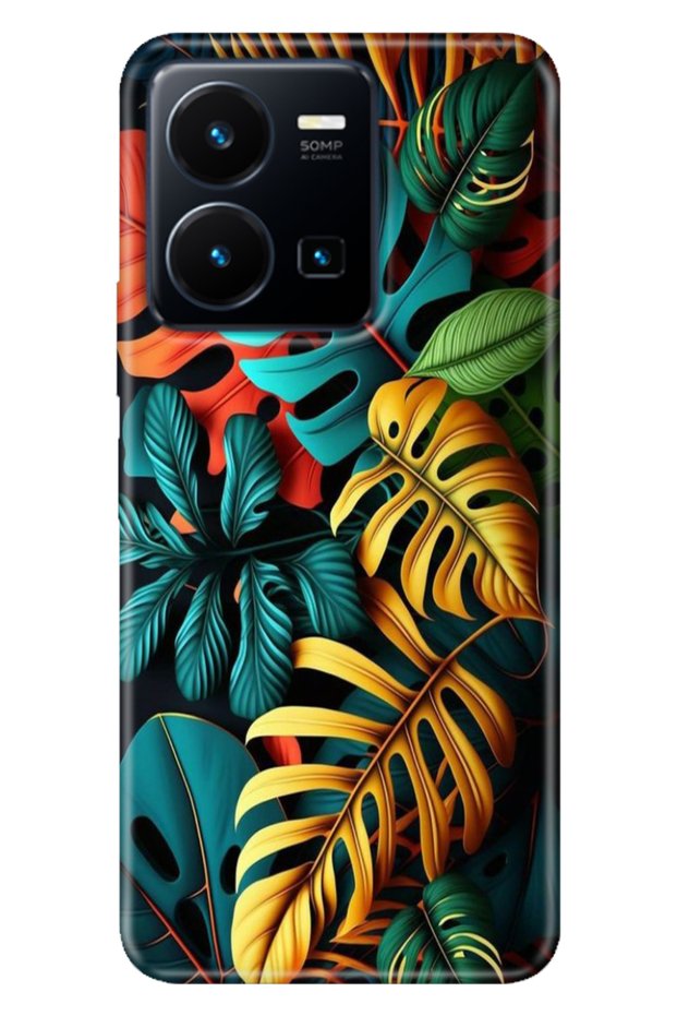 Vivo Y22S -Y35 Case Colorful Tpu Uv Printed Patterned Silicone Colorful Forest