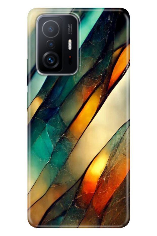 Xiaomi Mi 11t - 11t Pro Case Colorful Special Themed Patterned Silicone Tpu Flora Marble