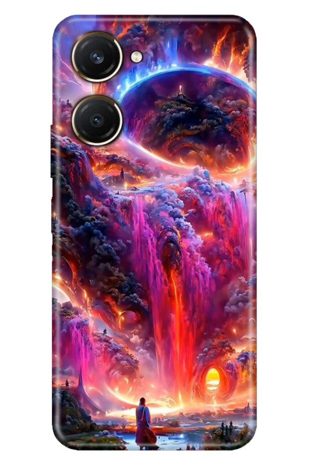Vivo Y18 Case Patterned Silicone Vivo Y18 Cover Mystery Country