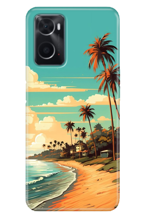 Oppo A76 Case Colorful Special Themed Patterned Silicone Tpu Stock Malibu