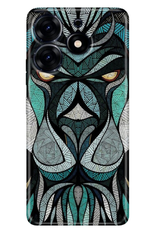 Tecno Spark 10 Pro Case Colorful Themed Patterned Tpu Style Silicone Lion Mandala