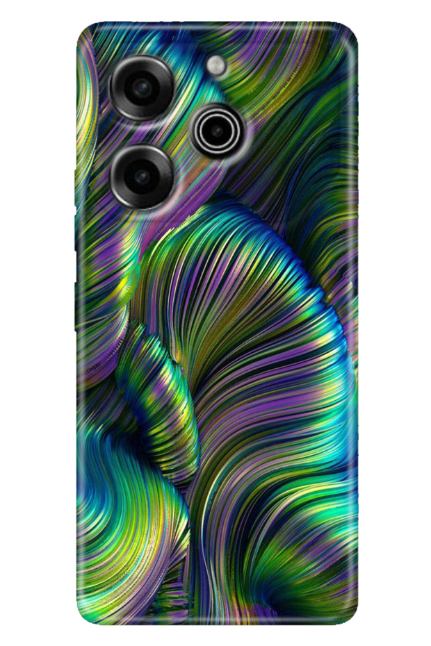 Tecno Pova 6 Pro Case Colorful Printing Soft Cover Flexible Silicone Holographic