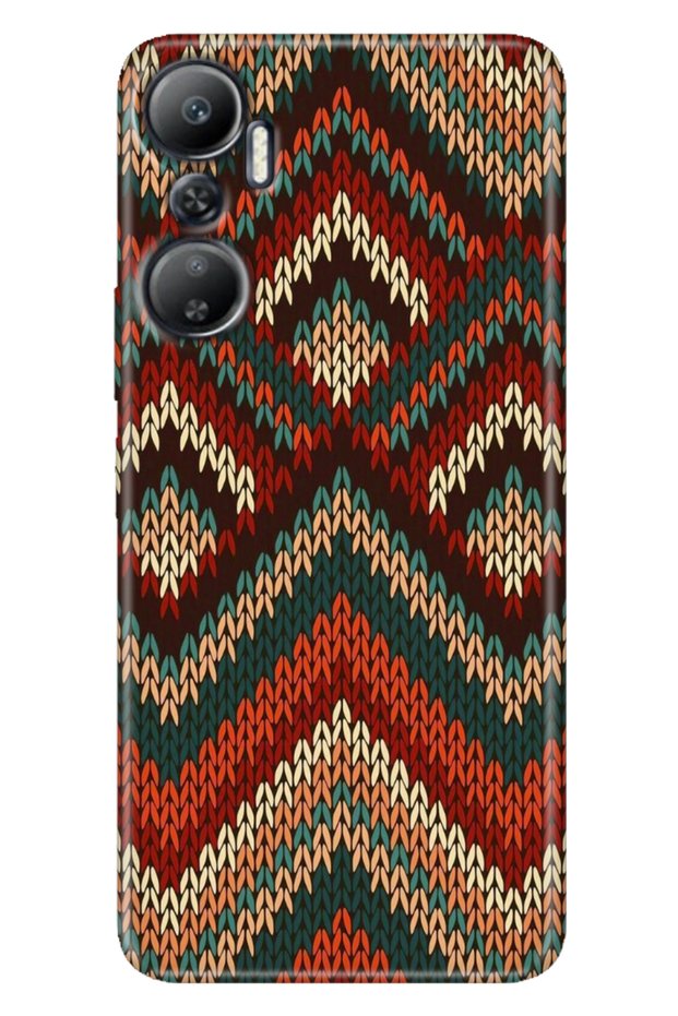 Case for Infinix Hot 20 (X6826C) Patterned Printed Flexible Silicone Cover Zigzag