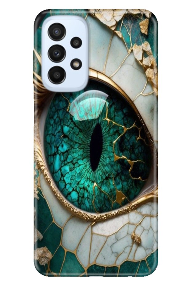 Samsung Galaxy A33 Case Colorful Special Themed Patterned Silicone Tpu Stock Goddess Eye
