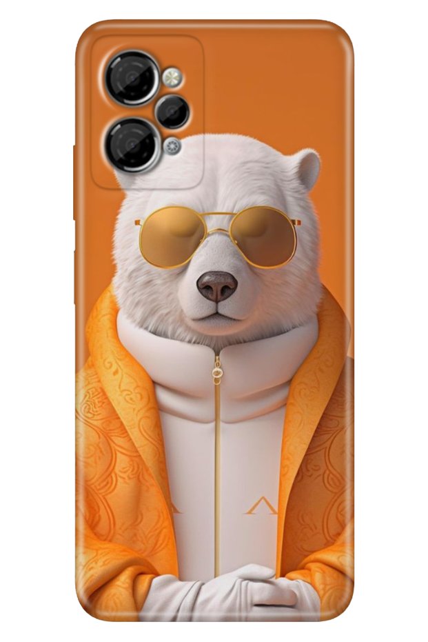 Casper Via X30-X30 Plus Case Colorful Trendy Patterned Silicone Tpu Special Design Style Bear