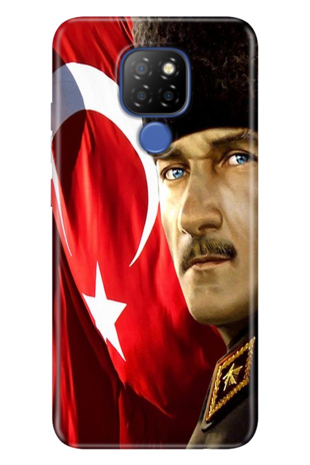 General Mobile Gm 20 Case Patterned Silicone Case Uv Mustafa Kemal