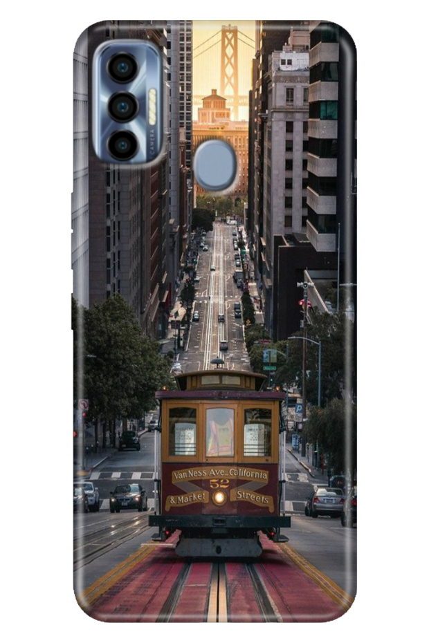 Tecno Spark 7 Pro Case Colorful Silicone California