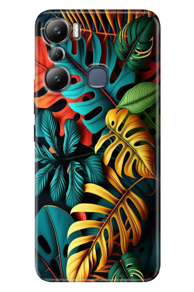 Infinix Hot 20I Case Flexible Silicone Cover Cover Colorful Forest