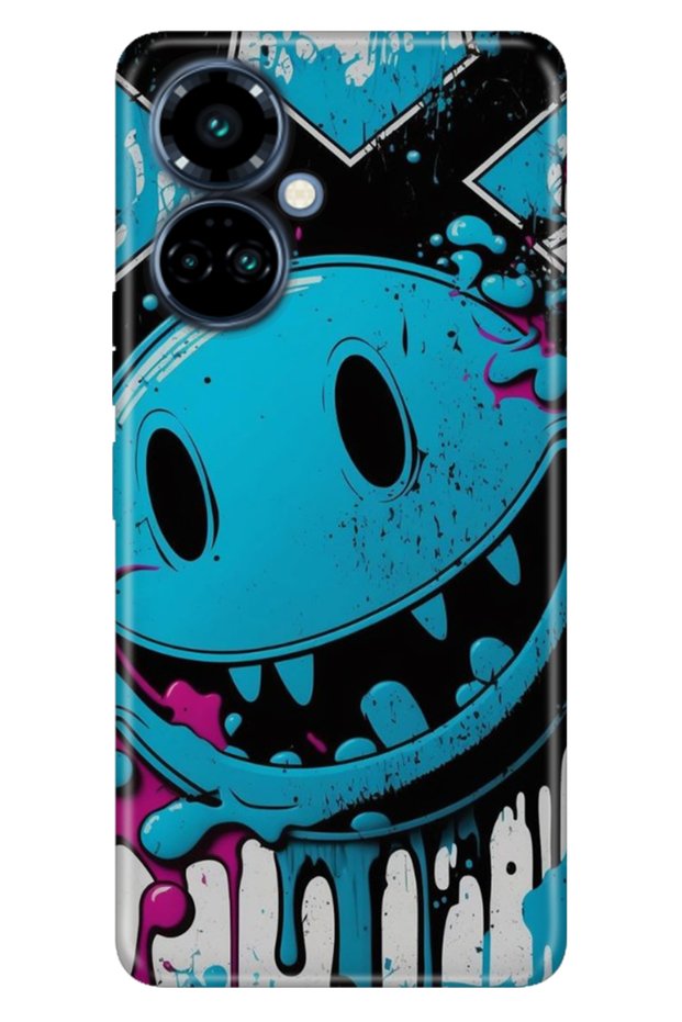 Tecno Camon 19 Pro Case Colorful Themed Patterned Tpu (Ci8N) Compatible Silicone Vintage Wall