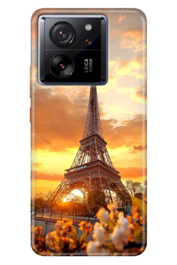 Xiaomi Mi 13t - 13t Pro Case Colorful Patterned Print Design Silicone Eiffel