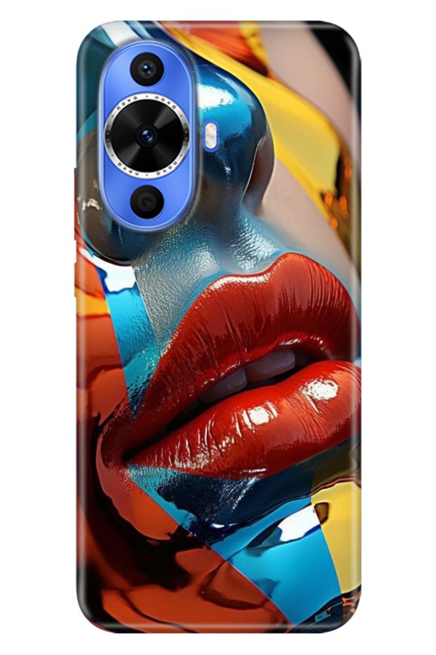 Huawei Nova 12S Case Colorful Tpu Uv Printed Patterned Silicone Make-Up