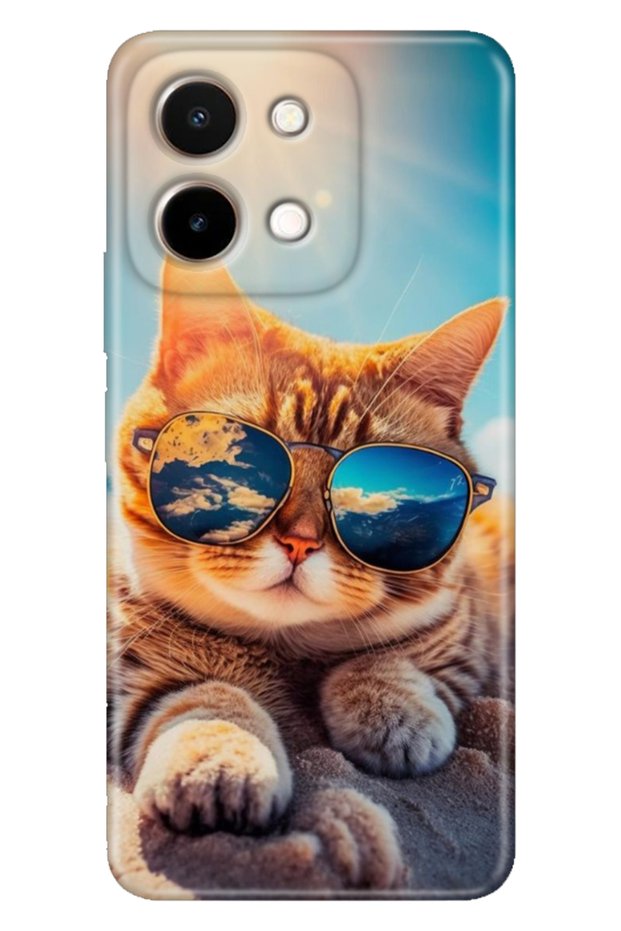 Vivo Y28 Case 6.68 "Patterned Silicone Hd Cover Cat