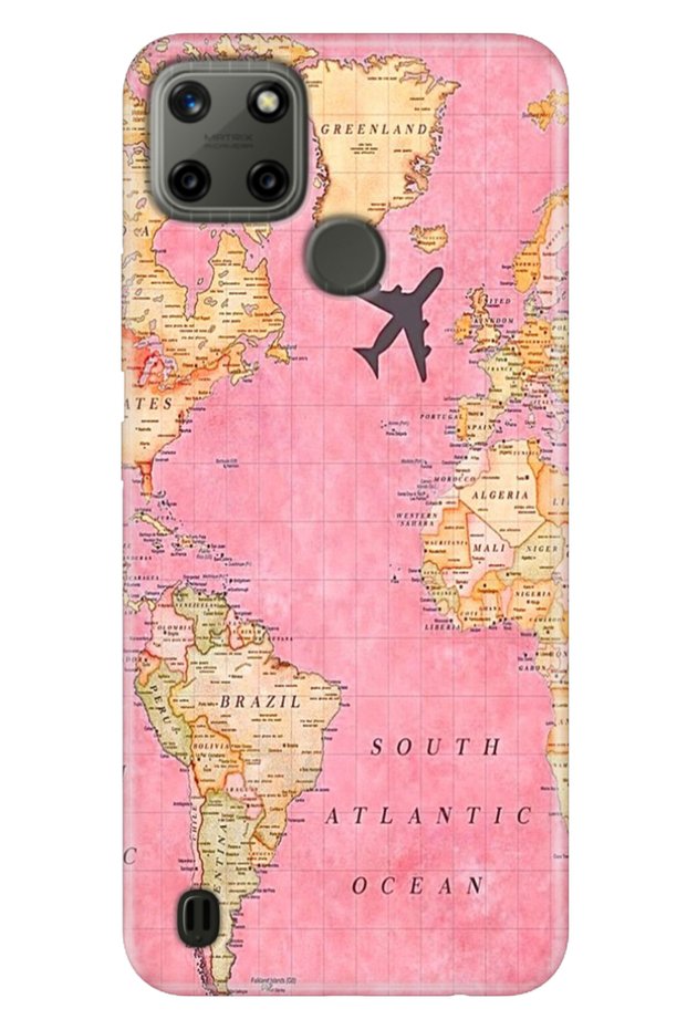 Realme C21Y - Realme C25Y Case Colorful Tpu Uv Printed Patterned Silicone Folder
