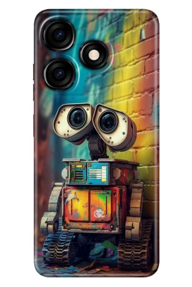 Tecno Spark 10 4g - 10C Case Colorful Custom Drawing Flexible Silicone Robotic