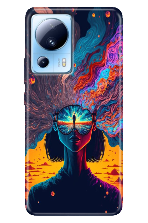 Case for Xiaomi Mi 13 Lite Patterned Mi 13 Lite Design Silicone Swirl