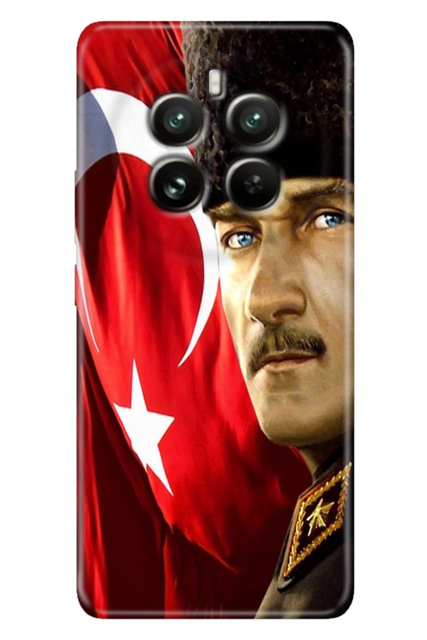 Realme 12 Pro (Rmx3842) Compatible Case Colorful Rubber Silicone Mustafa Kemal