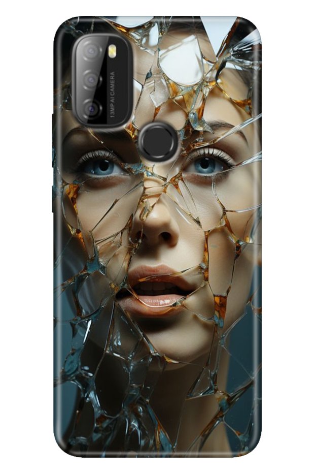 Reeder P13 Blue Max 2021 Case Rubber Printing Silicone Cover Broken Glass
