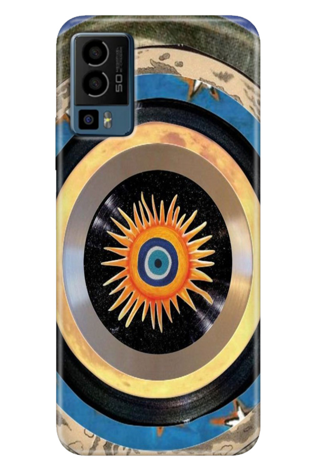 General Mobile Gm 23 Case Patterned Gm23 Silicone Case Uv Evil Eye