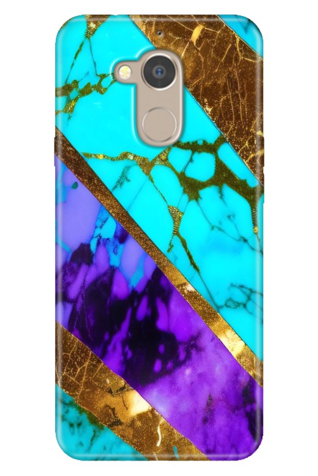 General Mobile Gm 8 Compatible Case Patterned Silicone Color Tpu Uv Decent Marble