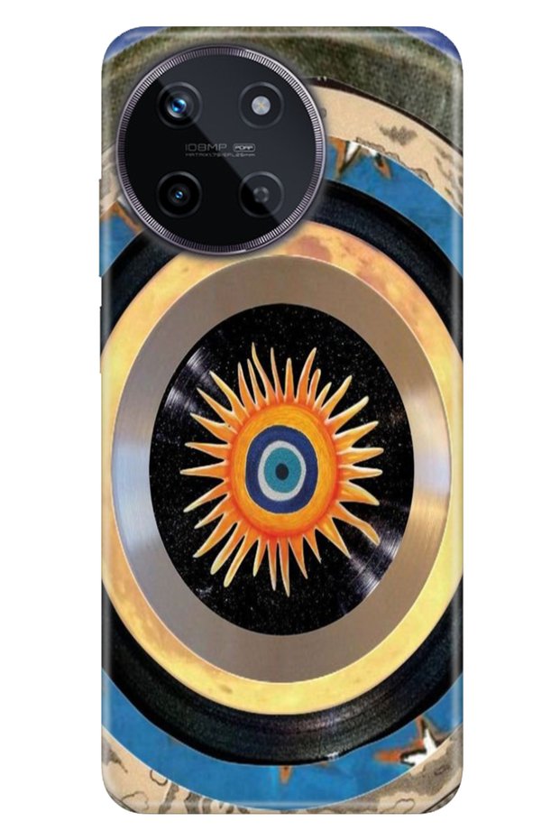 Realme 11 4g Case Colorful Trendy Patterned Silicone Tpu Special Design Evil Eye
