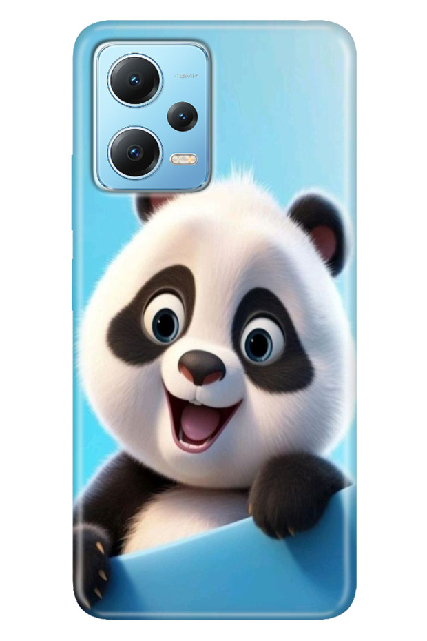 جراب Redmi Note 12 5G مطبوع عليه غطاء سيليكون باندا