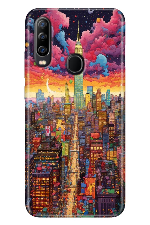 General Mobile Gm 20 Pro Case Printed Silicone Case Uv Retro Newyork