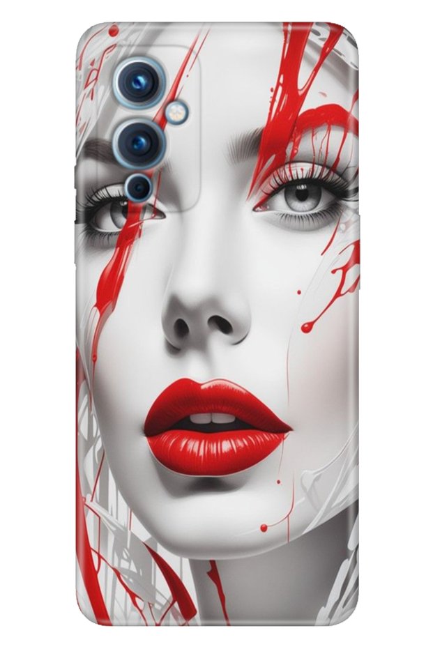 حافظة Oneplus 9 من السيليكون الملون من مادة TPU UV Lady