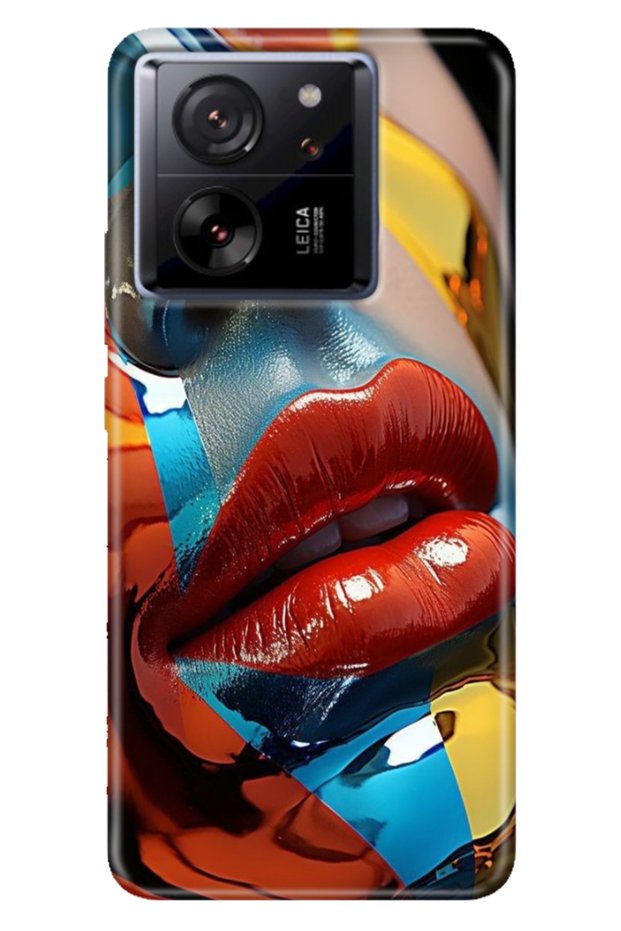Xiaomi Mi 13t - 13t Pro Case Colorful Patterned Print Design Silicone Makeup