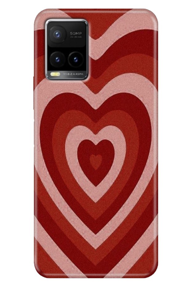 Case for Vivo Y21S Y33S Y32 Case Patterned Silicone Flexible Cover Matte Heart