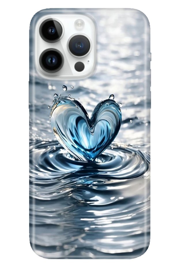 iPhone 16 Pro Max Case Silicone Pattern Printed Cover Love Drop