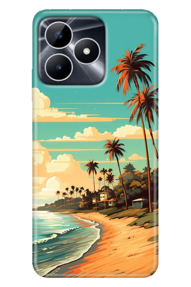 Realme Note 50 4g Case Colorful Fixx Cover Silicone Malibu