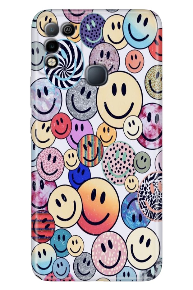 Case for Infinix Hot 10 Play Case Patterned Printed Flexible Silicone Cover Emojix
