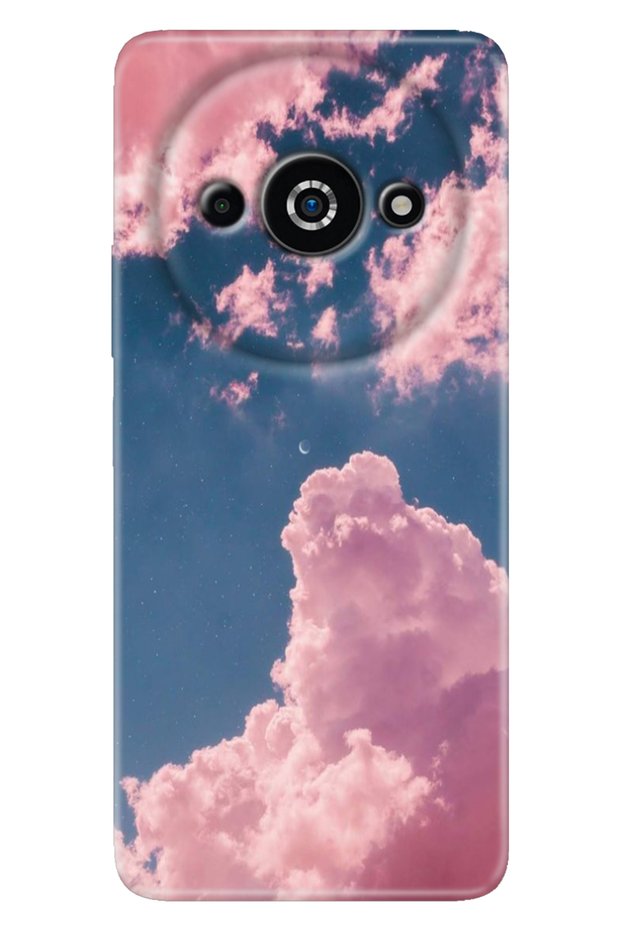 Xiaomi Poco C61 Case Design Printed Silicone Pink Cloud