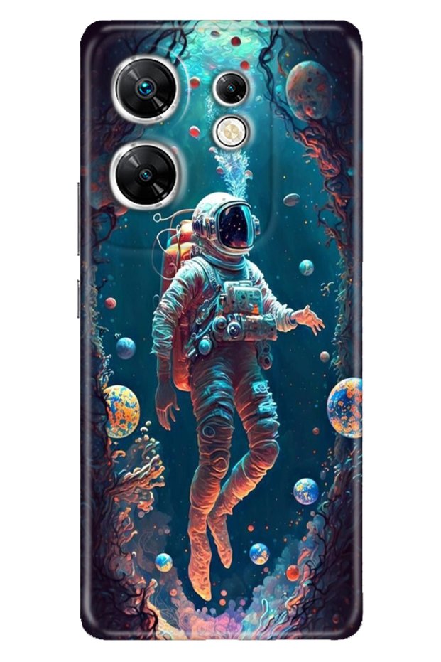 Infinix Zero 30 4g Case Colorful Pattern Printing Silicone Astronaut