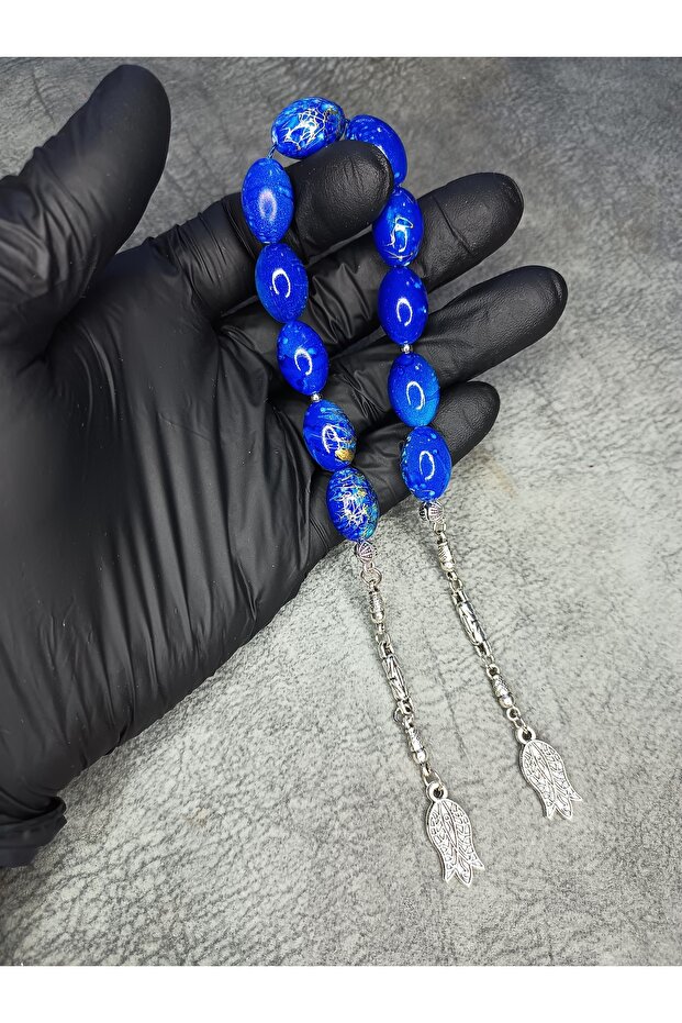 Zaza Sallamalık High-End Embroidered Powder Amber Prayer Beads