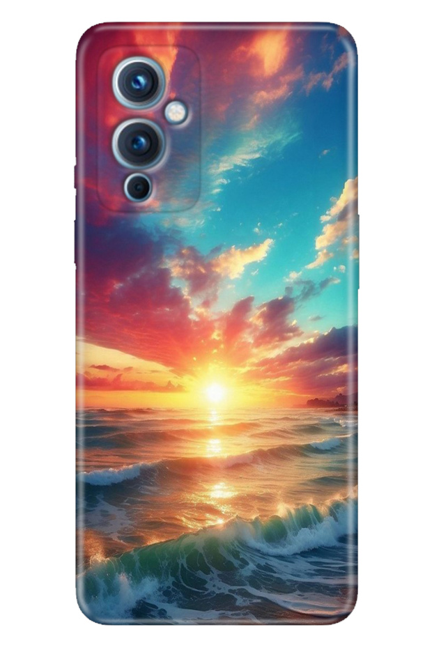 حافظة Oneplus 9 مصنوعة من السيليكون الملون من مادة TPU بالأشعة فوق البنفسجية